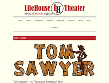 Tablet Screenshot of lifehousetheater.com